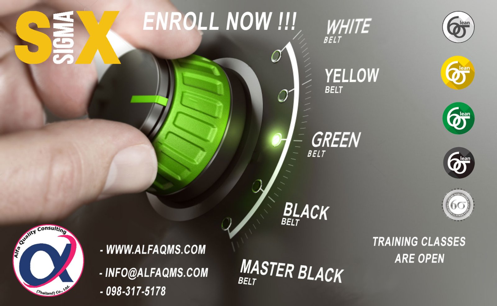 Lean Six Sigma Green Belt - AlfaQMS Thailand training and consulting